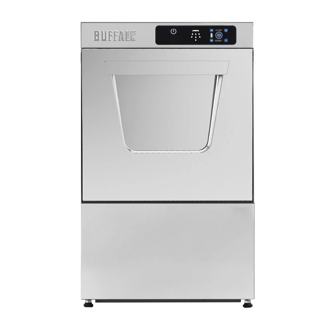 Buffalo Digital Undercounter Glass Washer with Drain Pump 400mm Basket 2.9kW - Image 16