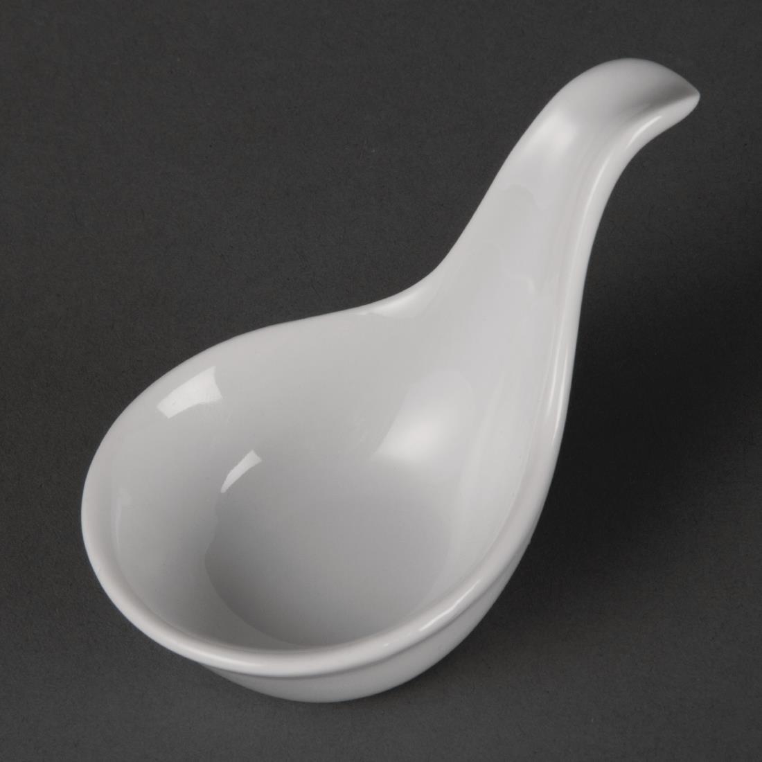 Olympia Miniature Spoon Shape Dipping Bowls 57x 57mm