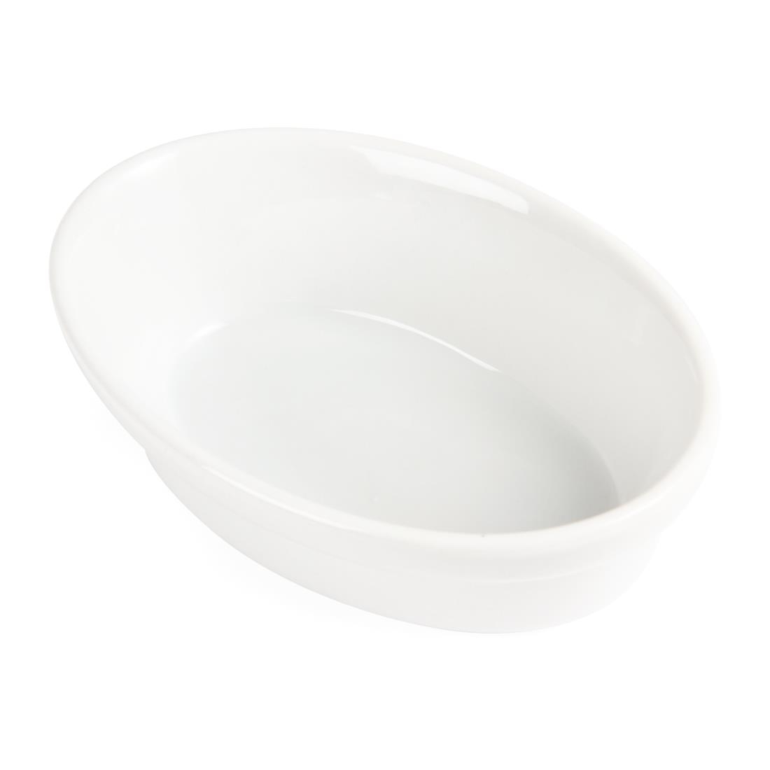Olympia Whiteware Oval Pie Bowls 145mm