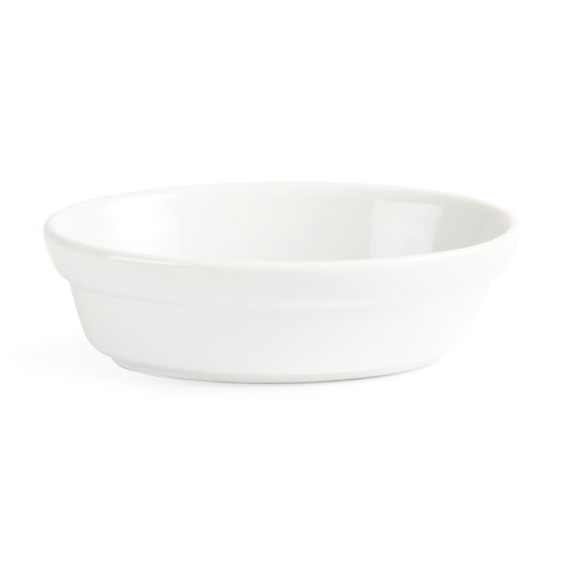 Olympia Whiteware Oval Pie Bowls 145mm