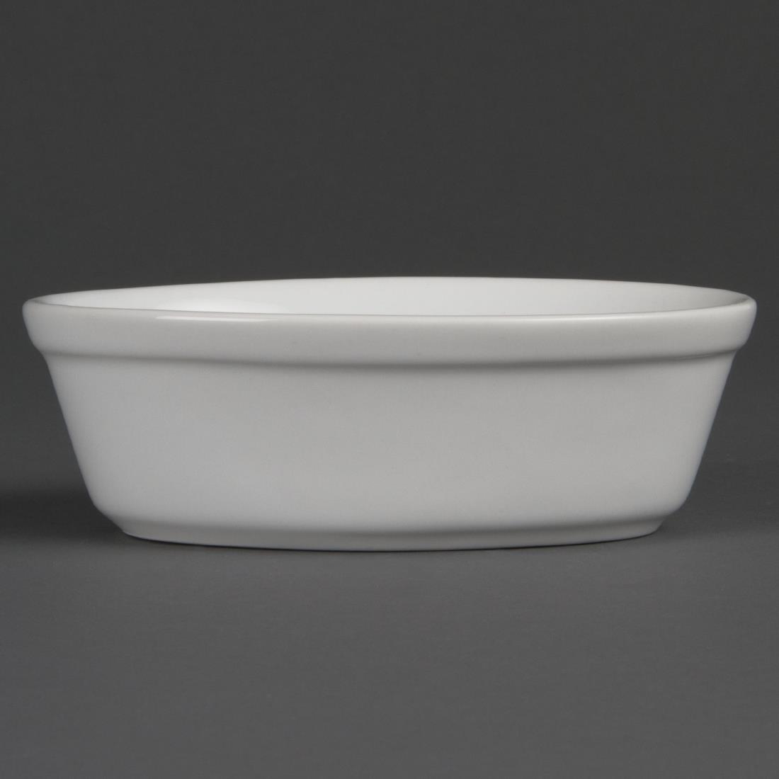Olympia Whiteware Oval Pie Bowls 161mm