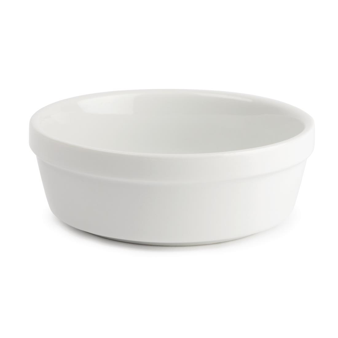 Olympia Whiteware Round Pie Bowls 119mm