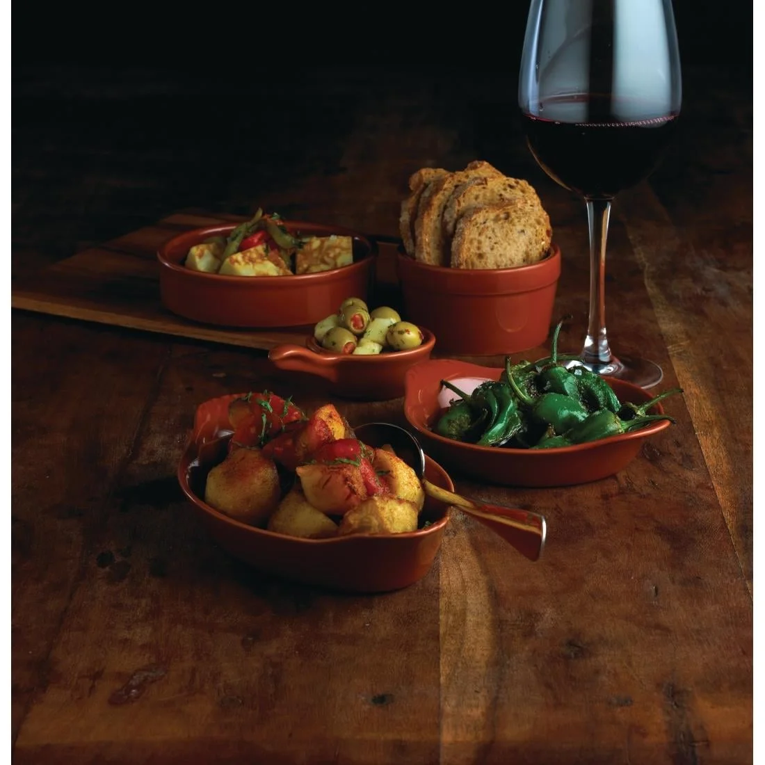 Olympia Mediterranean Ramekins Rustic 95mm - Image 3