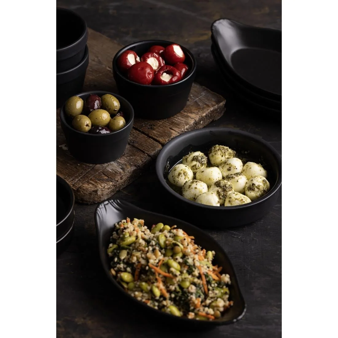 Olympia Mediterranean Oval Eared Dishes 204 x 118mm - Image 3