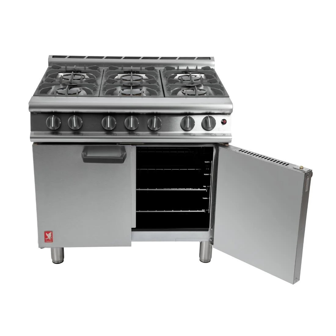 Falcon 6 Burner Dominator Plus Oven Range G3101 Natural Gas with Feet - Image 5