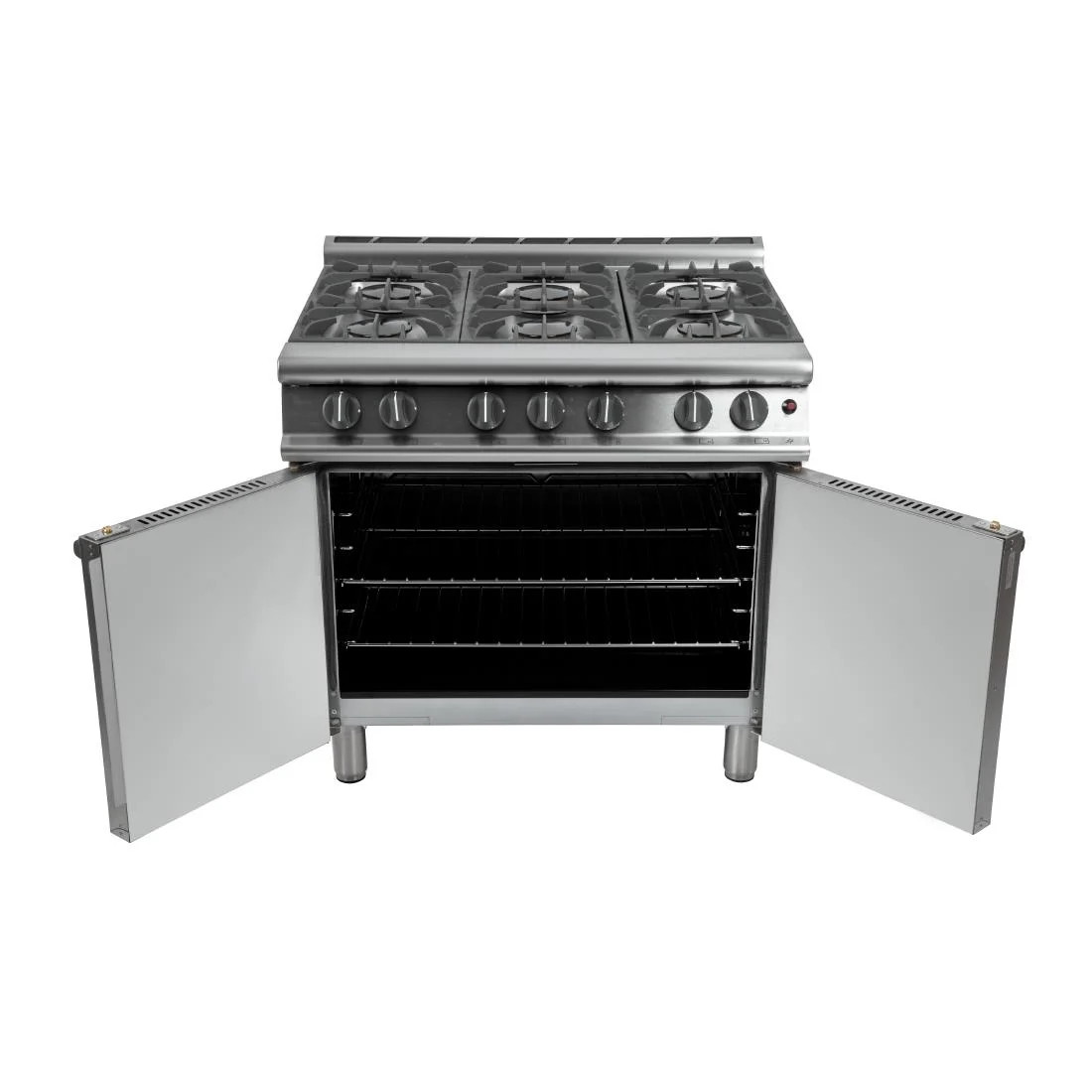 Falcon 6 Burner Dominator Plus Oven Range G3101 Propane Gas with Feet - Image 6