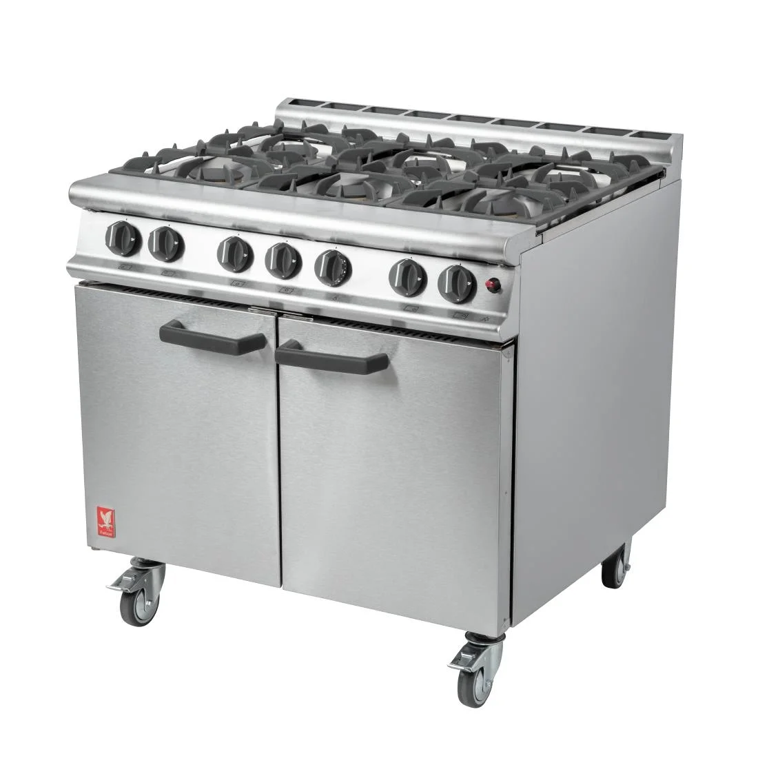 Falcon 6 Burner Dominator Plus Oven Range G3101 Natural Gas with Castors - Image 4