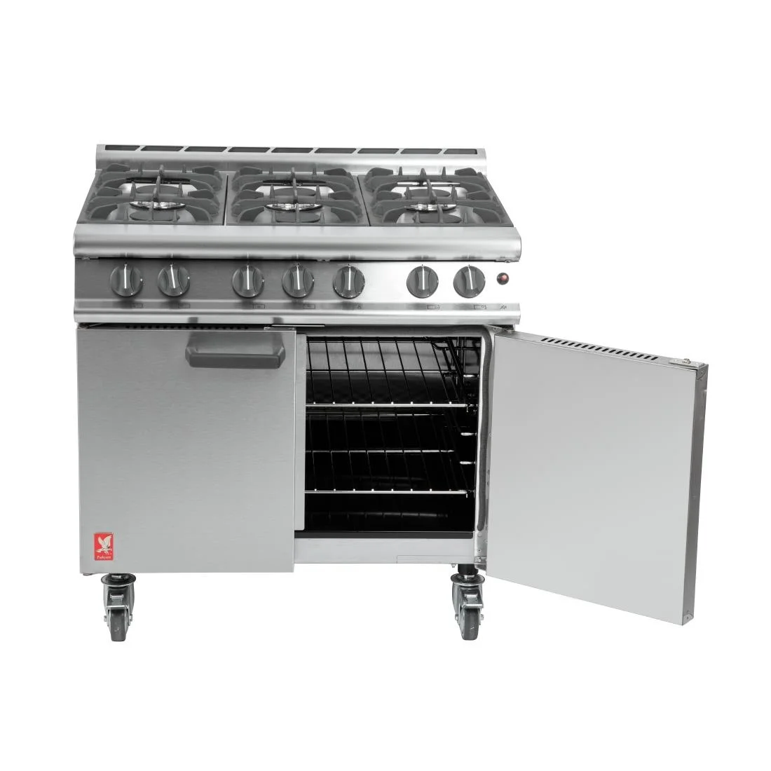 Falcon 6 Burner Dominator Plus Oven Range G3101 Natural Gas with Castors - Image 5