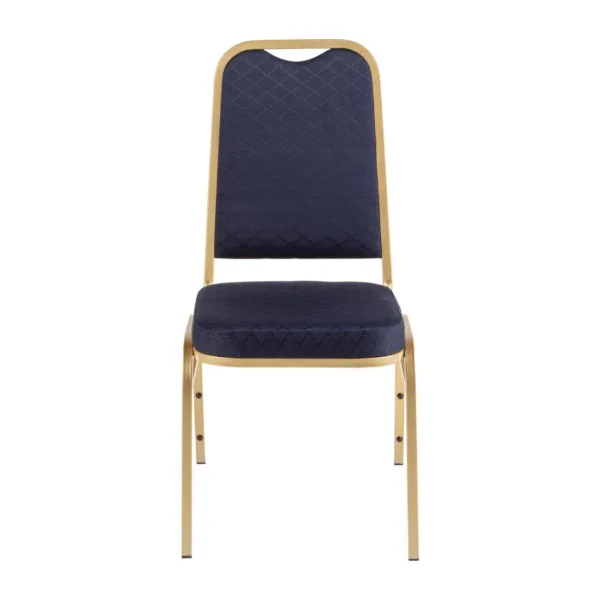 Bolero Squared Back Banquet Chair Blue (Pack of 4)