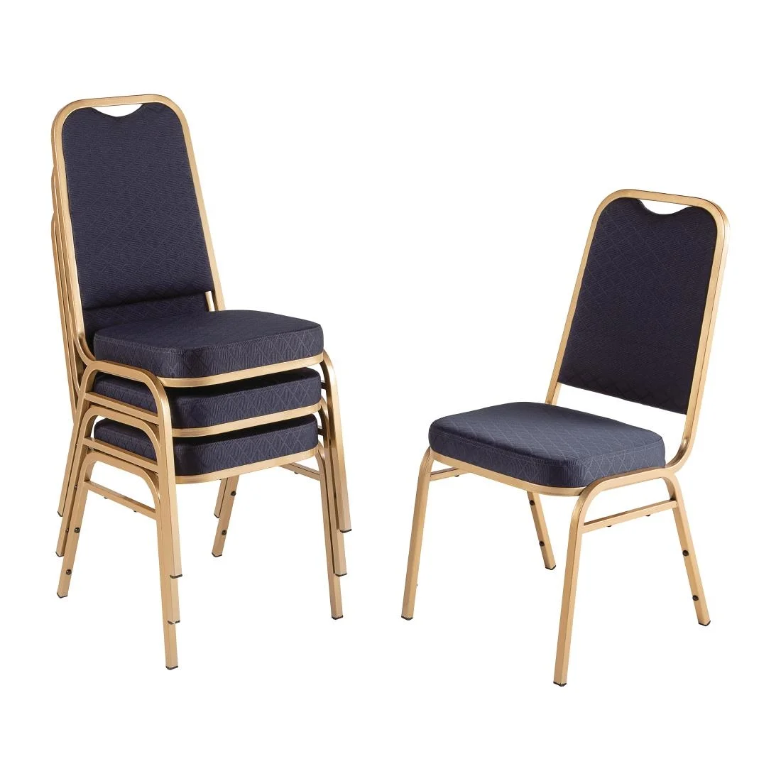 Bolero Squared Back Banquet Chair Blue (Pack of 4) - Image 4
