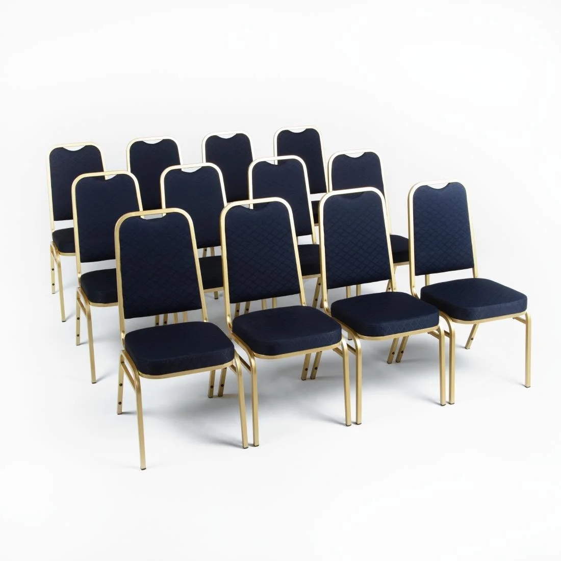 Bolero Squared Back Banquet Chair Blue (Pack of 4) - Image 5
