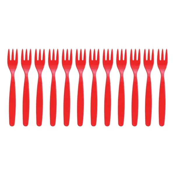 Polycarbonate Fork Red Kristallon