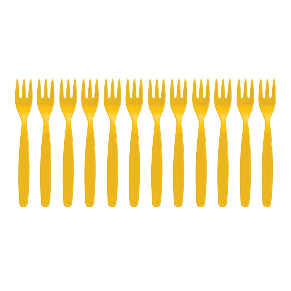 Kristallon Polycarbonate ForkYellow