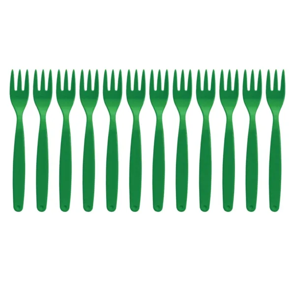 Polycarbonate Fork Green Kristallon