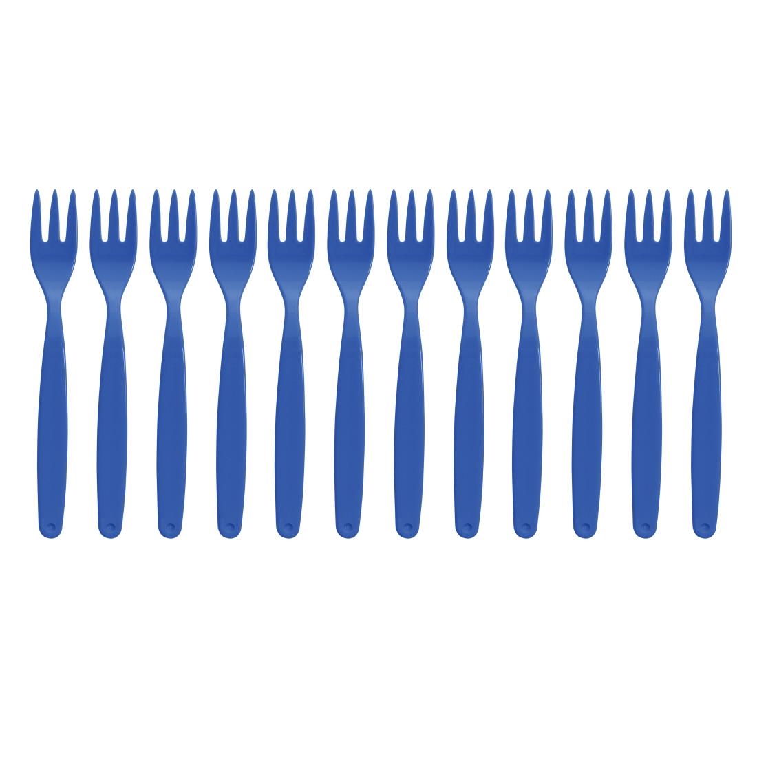 Polycarbonate Fork Blue Kristallon