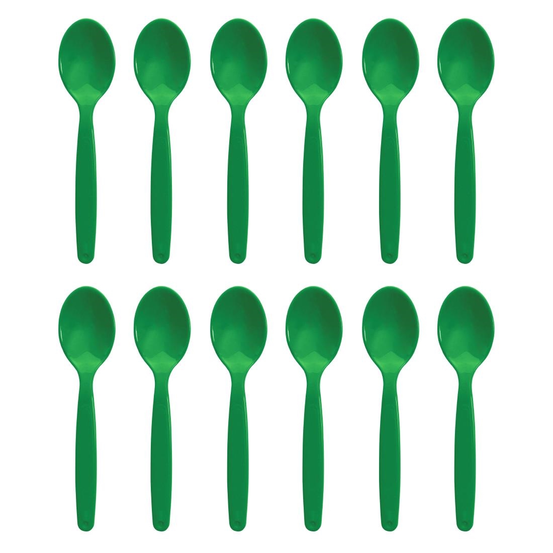 Polycarbonate Spoon Green Kristallon