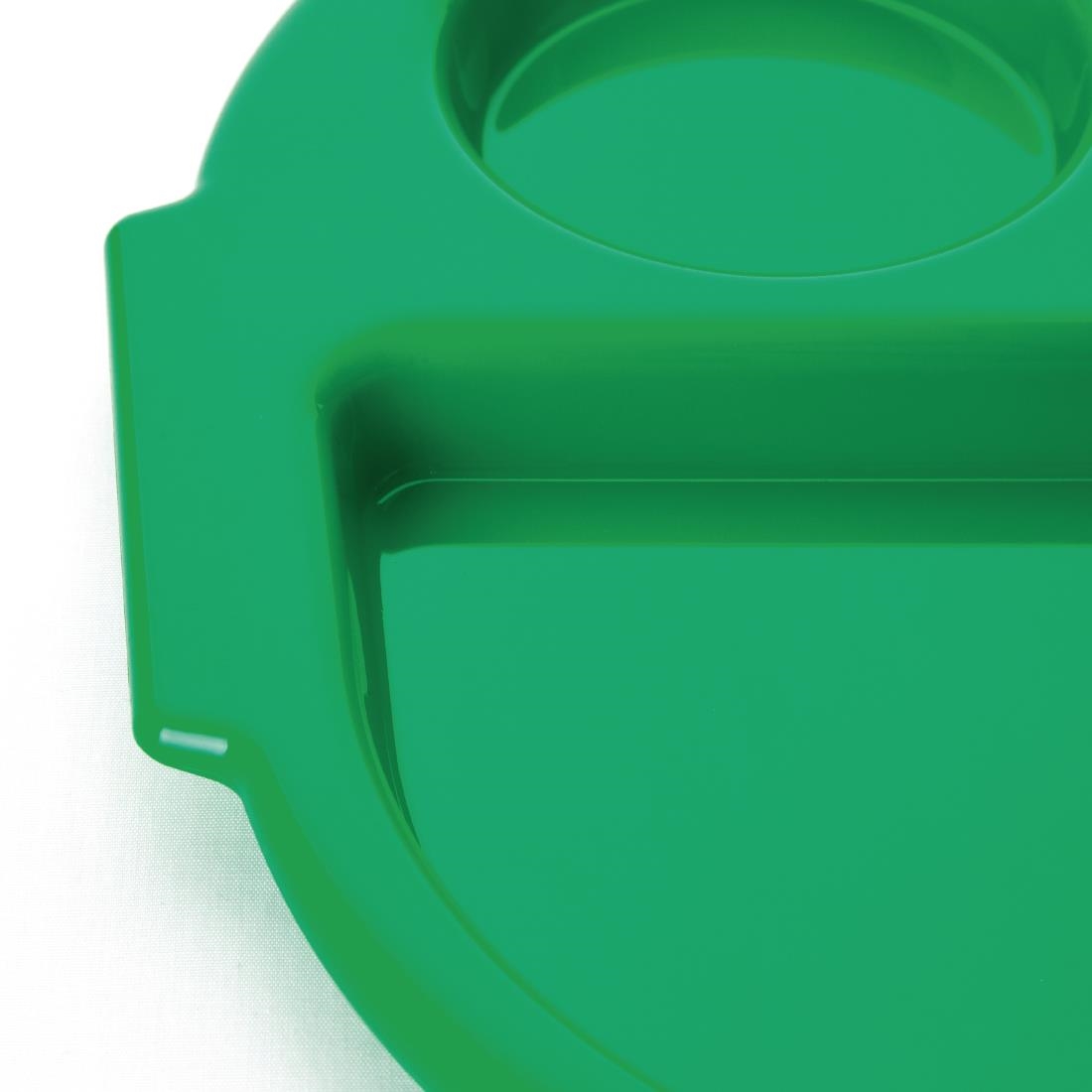 Kristallon Plastic Food Compartment Tray Small Green