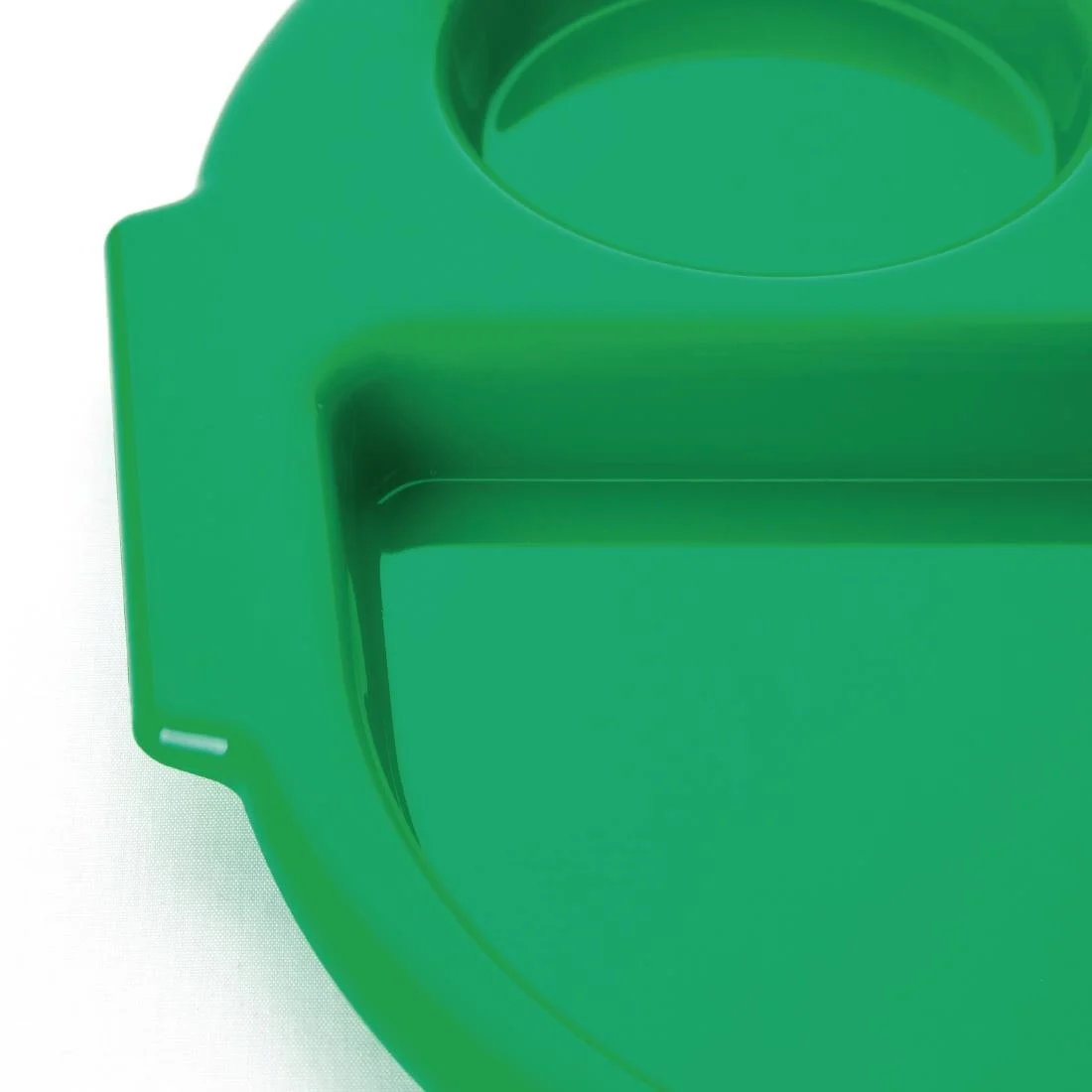 Kristallon Plastic Food Compartment Tray Large Green
