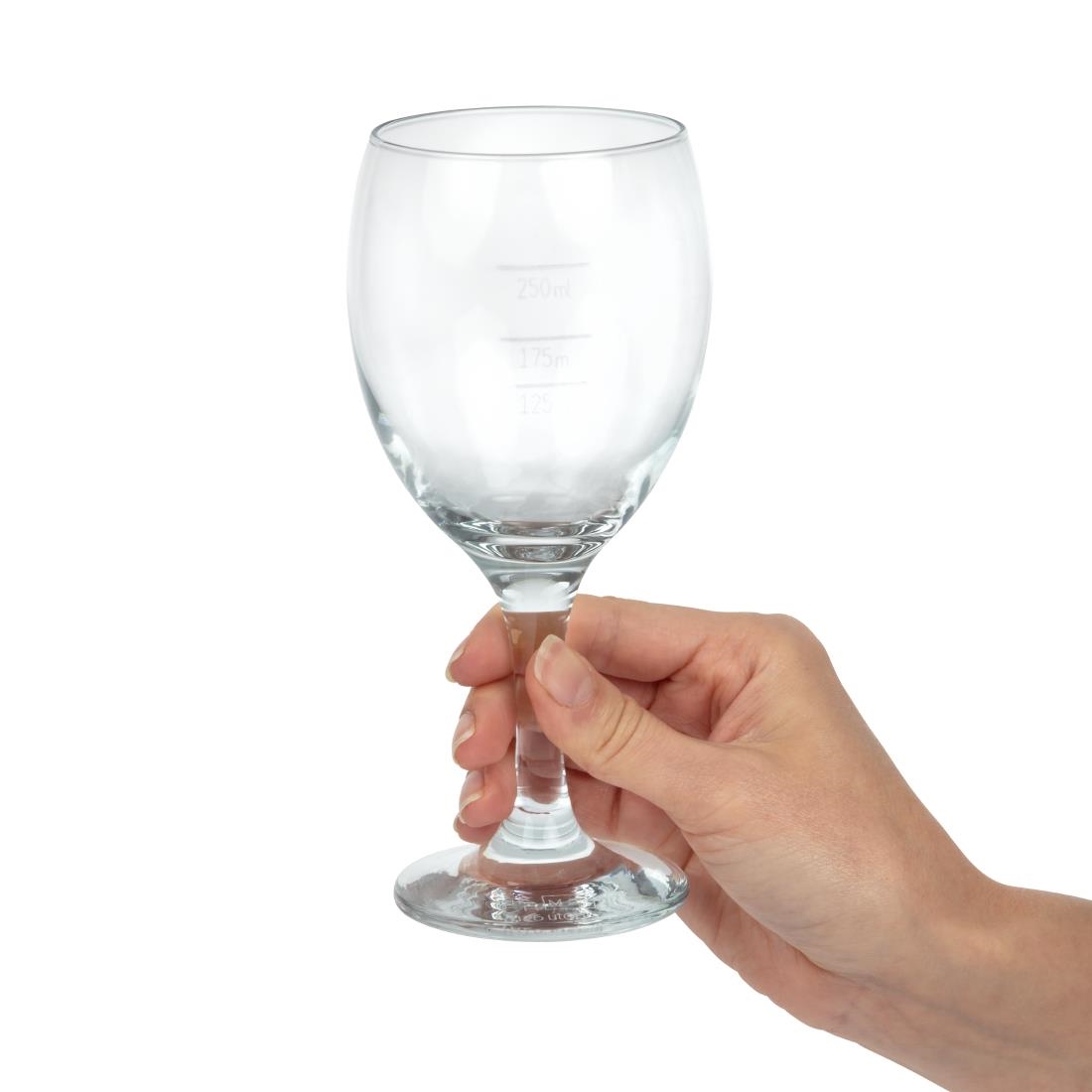 Utopia Imperial Wine Glasses 340ml CE Marked at 125ml 175ml and 250ml