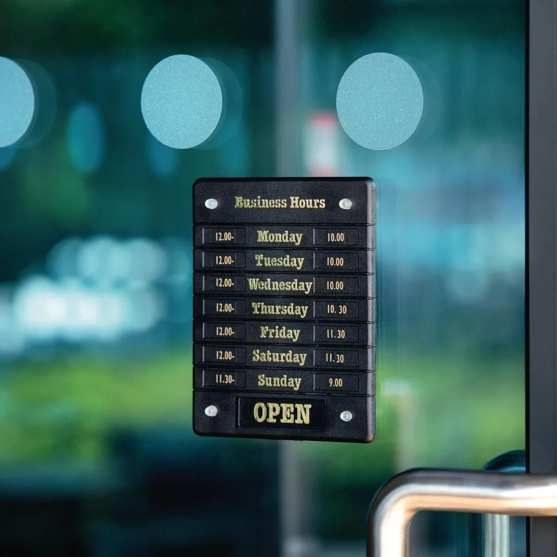 Beaumont Adjustable Opening Hours Display - Image 3