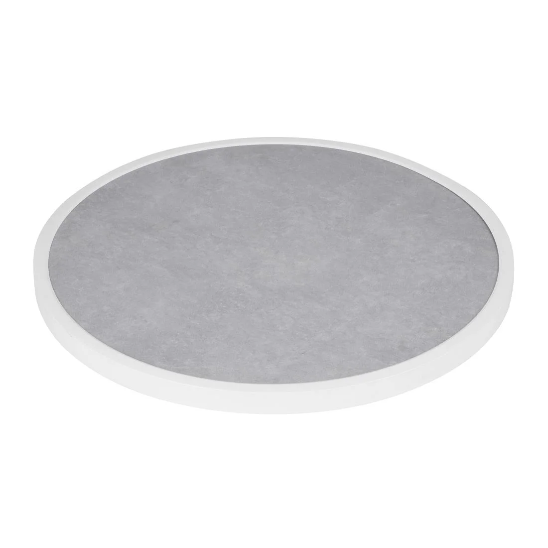 Bolero Fibre Glass Round Table Top Grey Stone Effect 580mm - Image 2