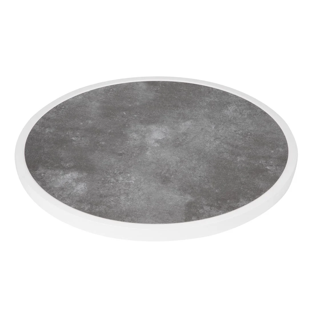 Bolero Fibre Glass Round Table Top Dark Stone Effect 580mm - Image 2