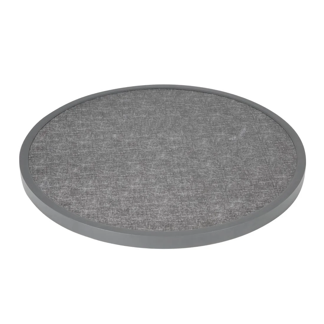 Bolero Fibre Glass Round Table Top Brushed Black 580mm - Image 2