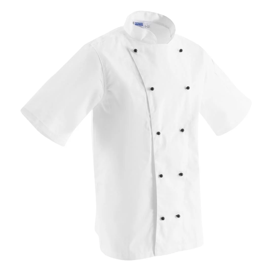 Whites Chicago Unisex Chefs Jacket Short Sleeve White - Image 2