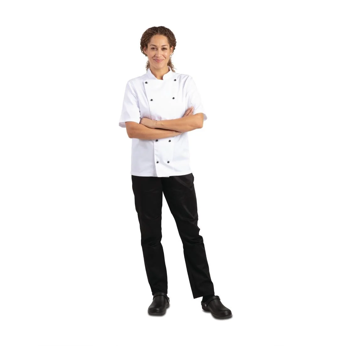Whites Chicago Unisex Chefs Jacket Short Sleeve White - Image 13