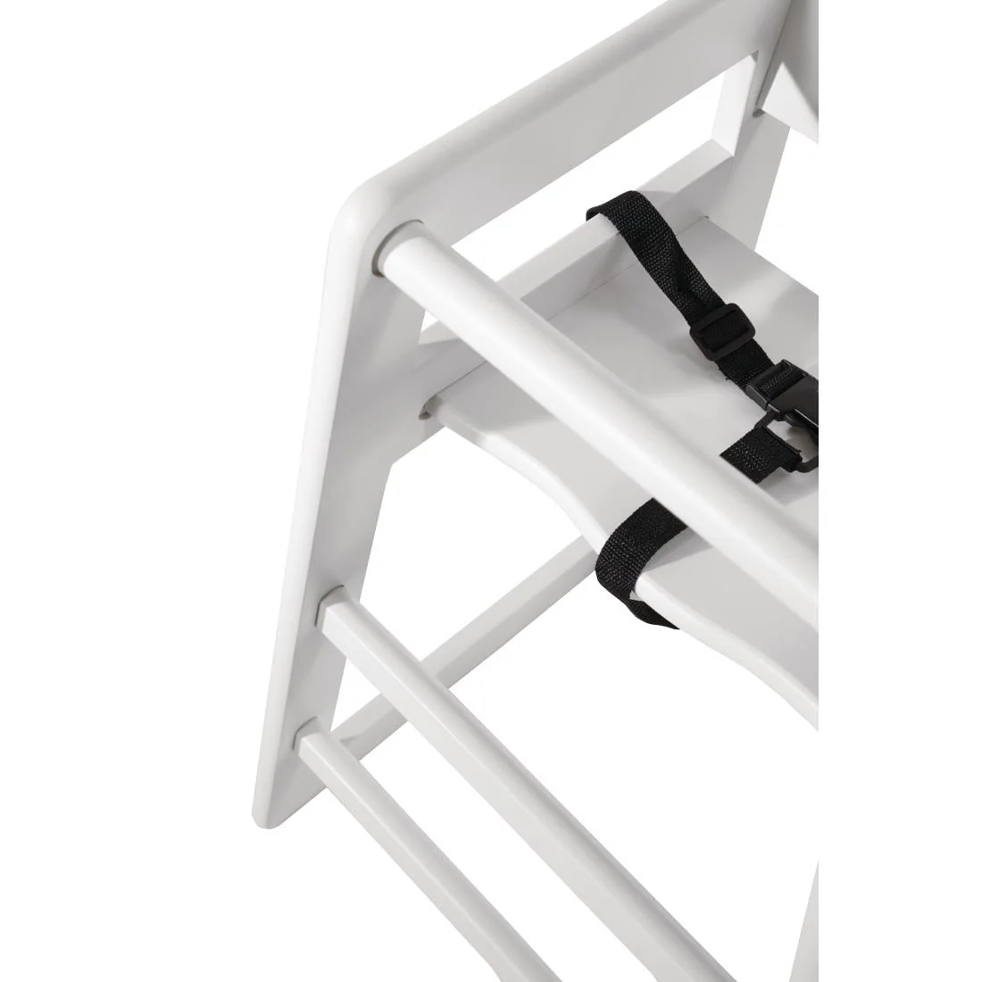 Bolero Wooden High Chair Antique White Finish - Image 5