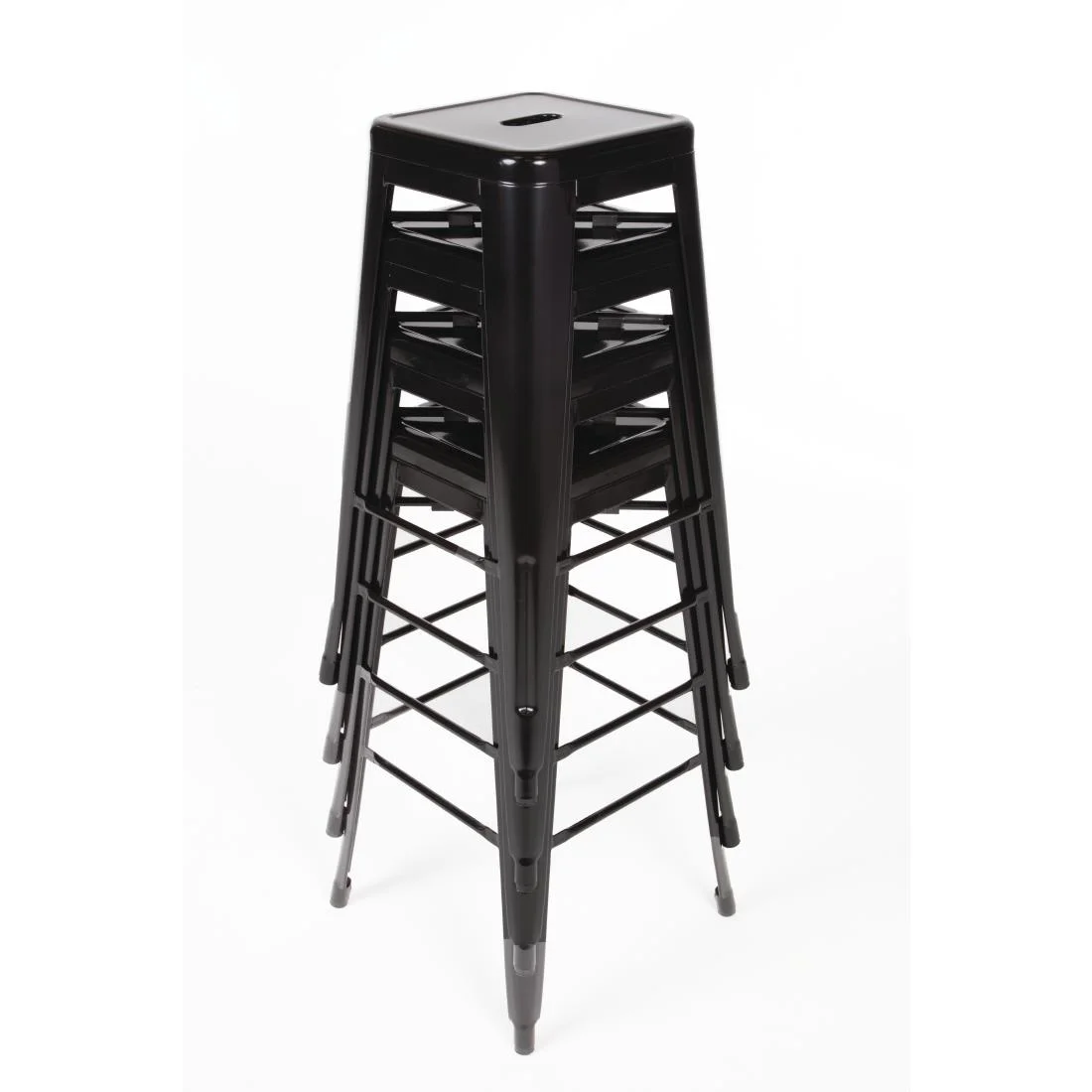 Bolero Bistro Steel High Stool Black (Pack of 4) - Image 17