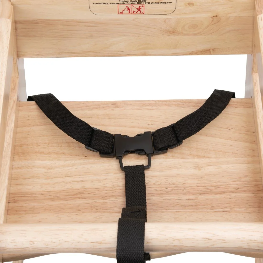 Bolero Wooden Highchair Natural Finish - Image 4