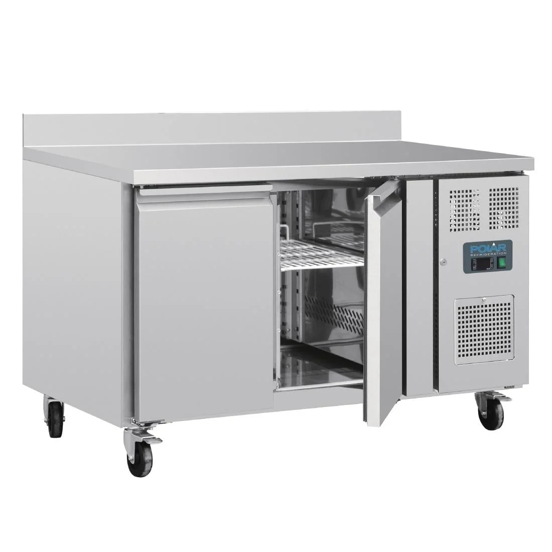 Polar U-Series Double Door Counter Fridge with Upstand 282Ltr - Image 8