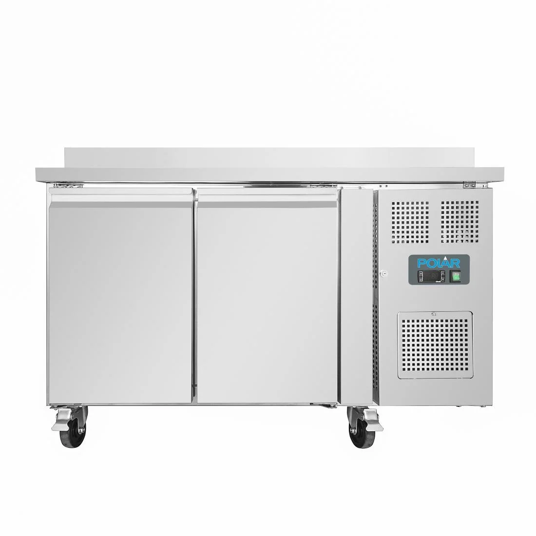 Polar Counter 2 Door Freezer with Upstand 282 Ltr - Image 2