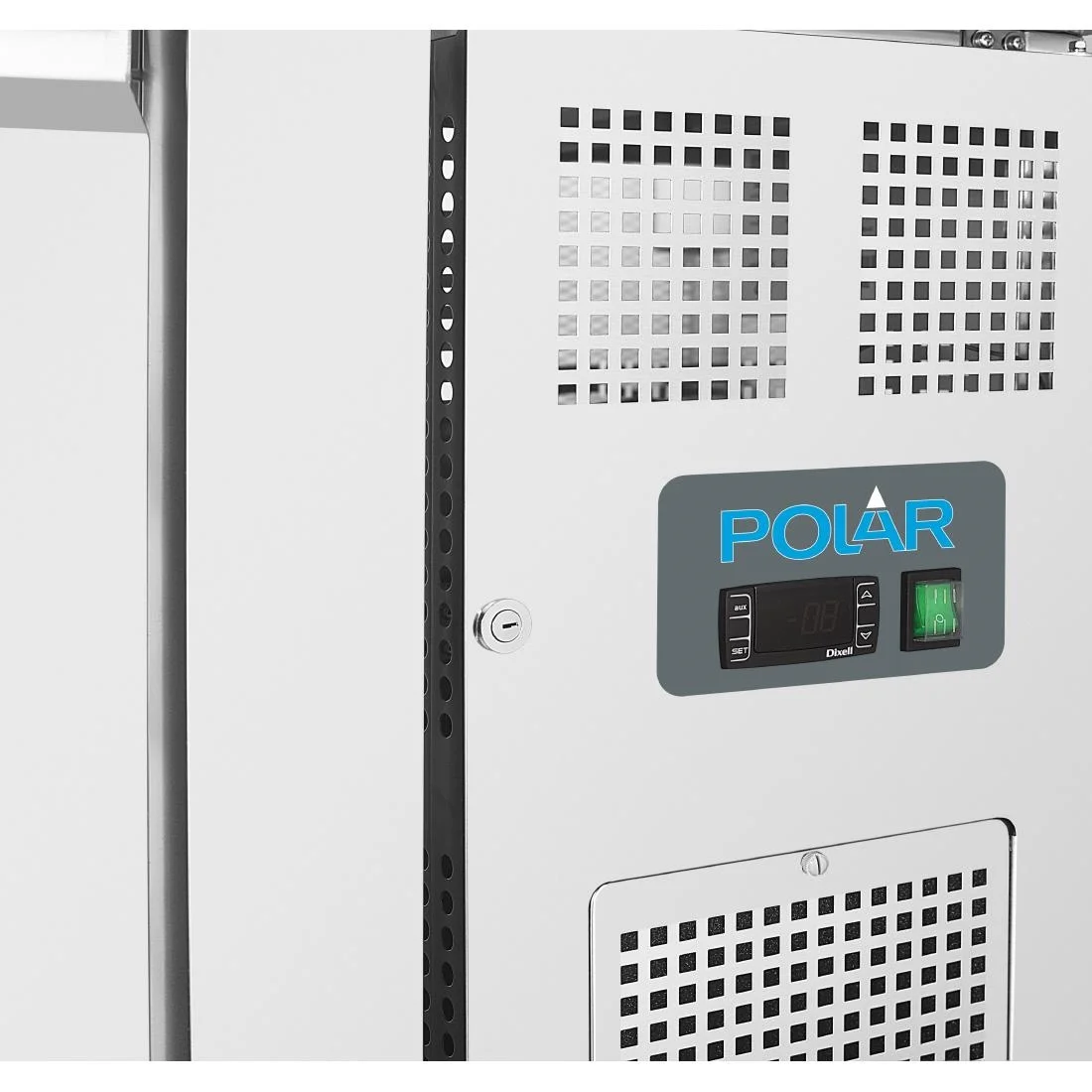 Polar Counter 2 Door Freezer with Upstand 282 Ltr - Image 4