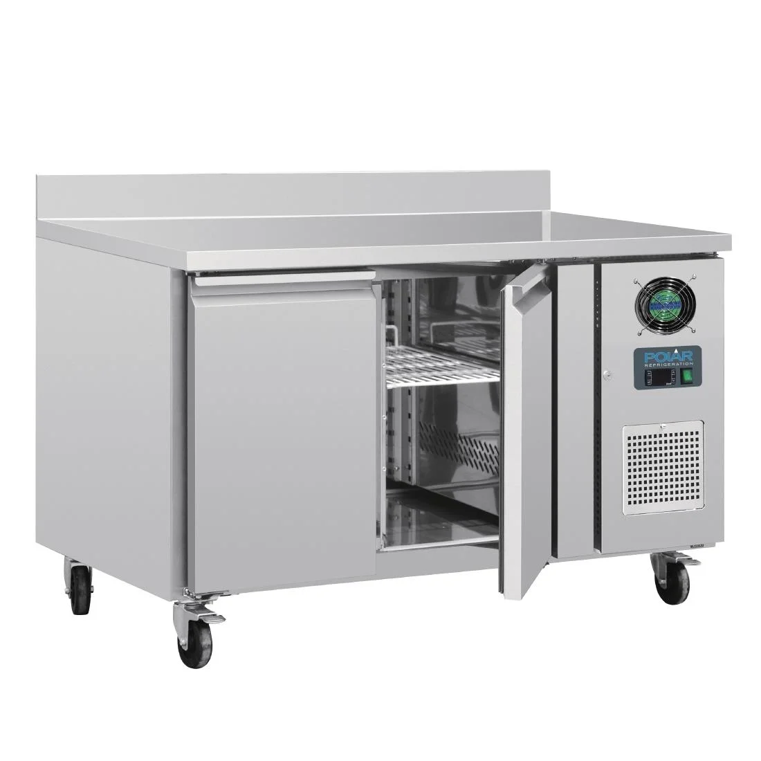Polar Counter 2 Door Freezer with Upstand 282 Ltr - Image 6