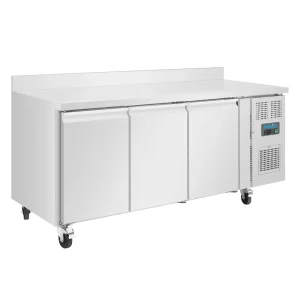 Polar Counter 3 Door Freezer with Upstand 417 Ltr