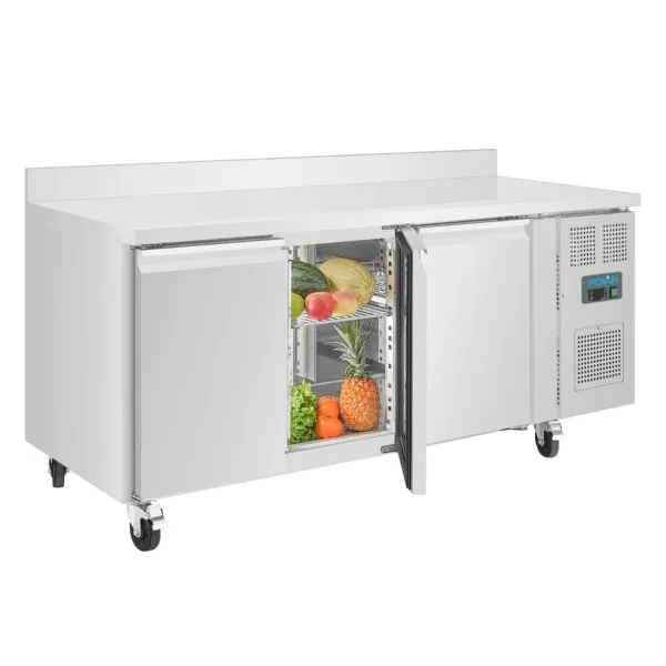 Polar Counter 3 Door Freezer with Upstand 417 Ltr