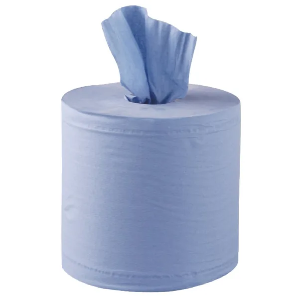 Jantex Blue Centrefeed Roll 1ply 6 Pack