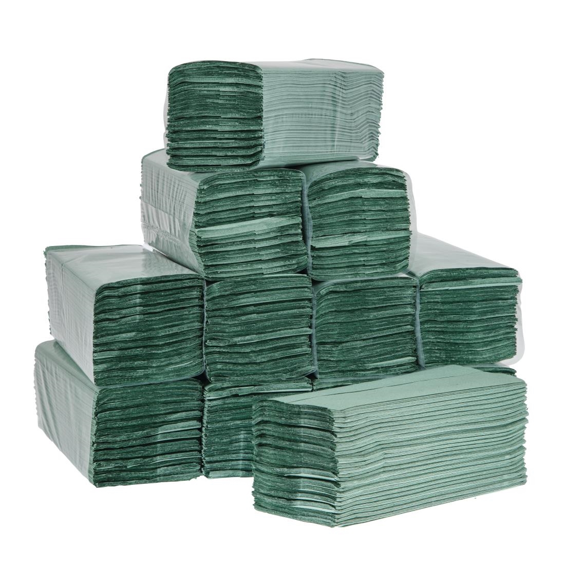Jantex Z Fold Green Hand Towels 1Ply