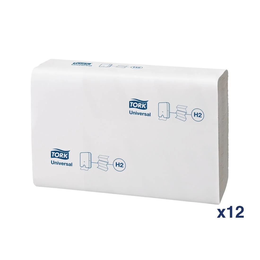 Tork Z Fold White Hand Towels 1Ply 250 Sheets (Pack of 12) - Image 2