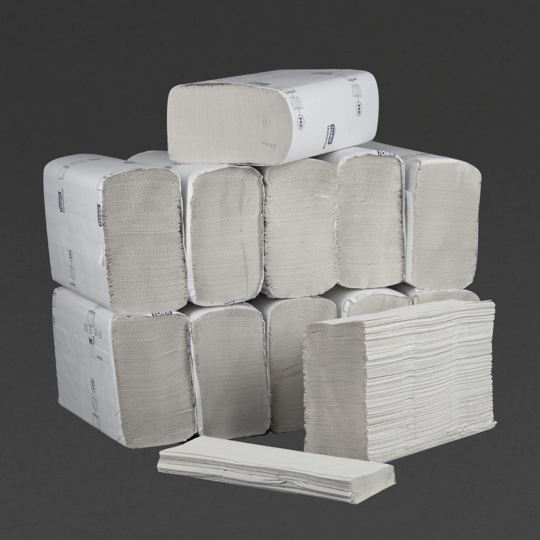 Tork Z Fold White Hand Towels 1Ply 250 Sheets (Pack of 12)