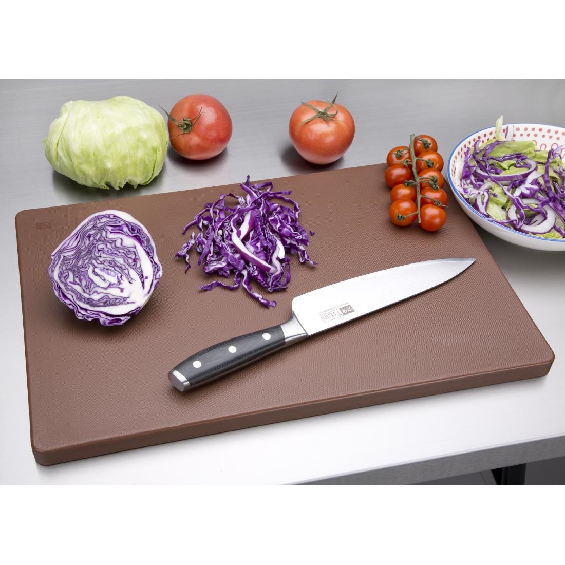 Hygiplas Thick Low Density Brown Chopping Board