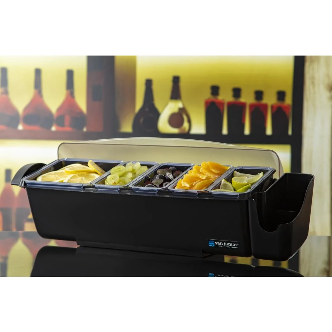 San Jamar Dome Condiment Dispenser 5 Tray - Image 9