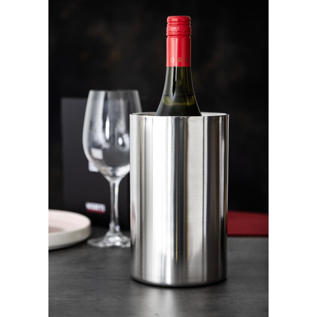 Brushed Stainless Steel Wine And Champagne Cooler