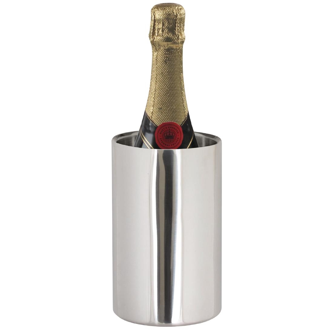 Brushed Stainless Steel Wine And Champagne Cooler