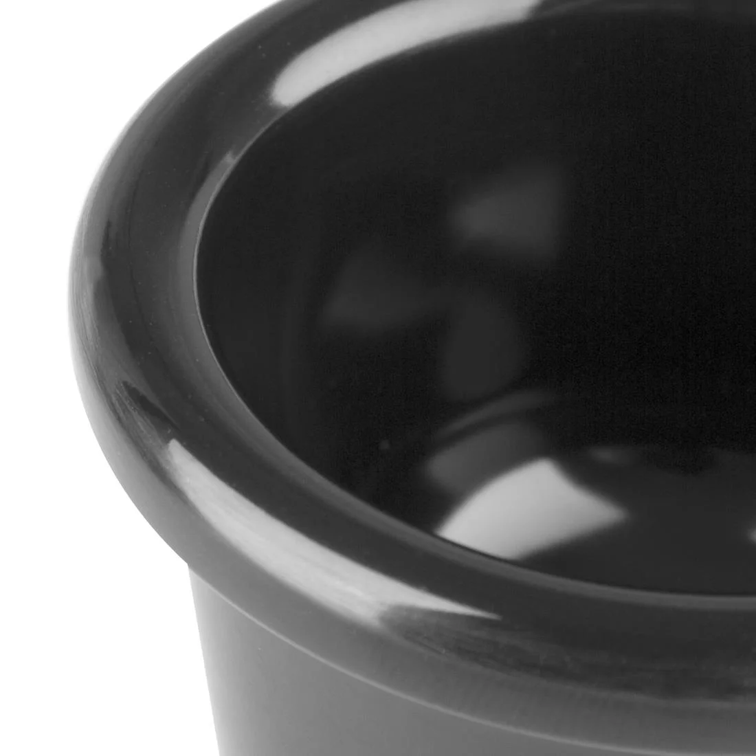 Kristallon Melamine Plain Ramekins Black 63mm - Image 3