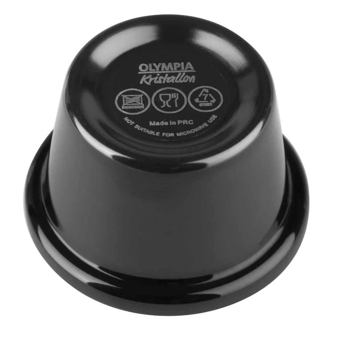 Kristallon Melamine Plain Ramekins Black 63mm - Image 4