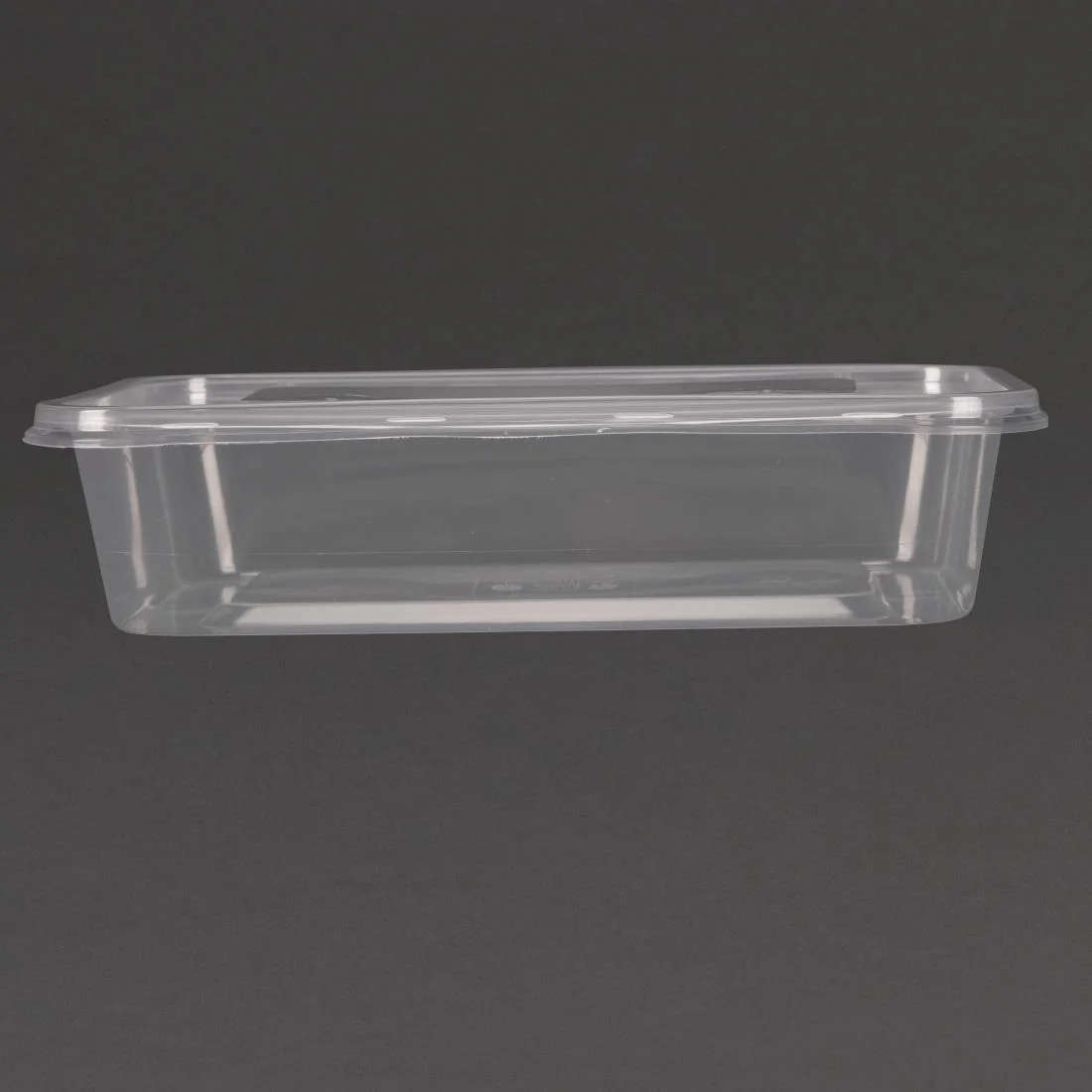 Fiesta Recyclable Plastic Microwavable Containers with Lid Small 500ml (Pack of 250) - Image 3