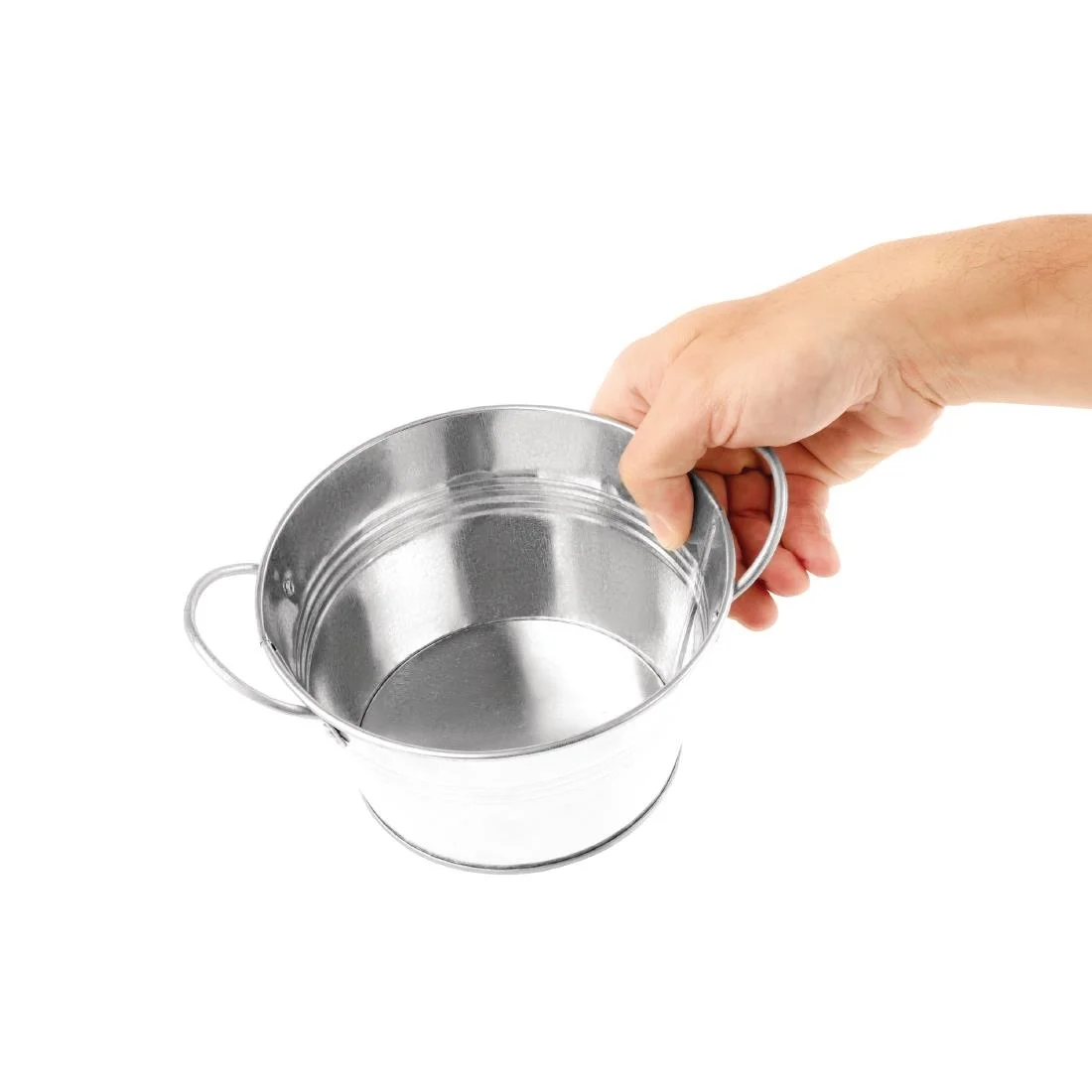 Olympia Mini Metal Food Bucket Shallow 150mm - Image 6